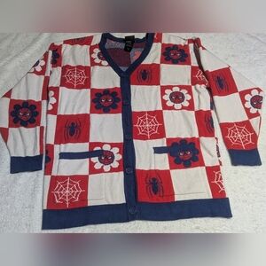Marvel BoxLunch Spider-Man Cardigan Medium